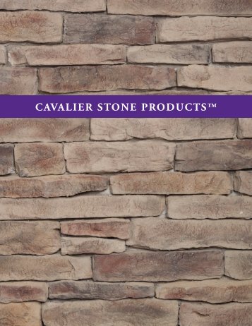 Download the Cavalier Stone Products™ Catalog PDF