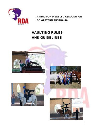 RDAWA Vaulting Rules final 2011.pdf - Riding for the Disabled ...
