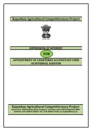 Expression of Interest for Appending of Chartered ... - Rajasthan Krishi