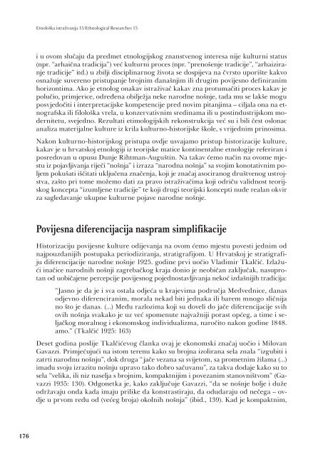 Etnoloska istrazivanja / Ethnological researches - EMZ