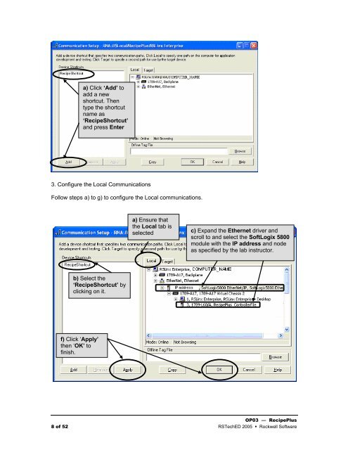 OP03 â Implementing PanelView Plus & VersaView CE with ...