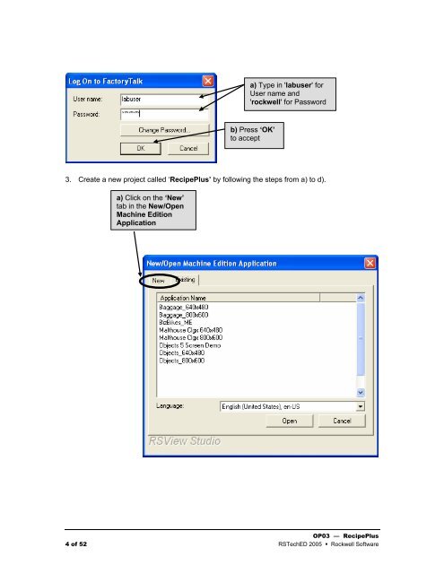 OP03 â Implementing PanelView Plus & VersaView CE with ...