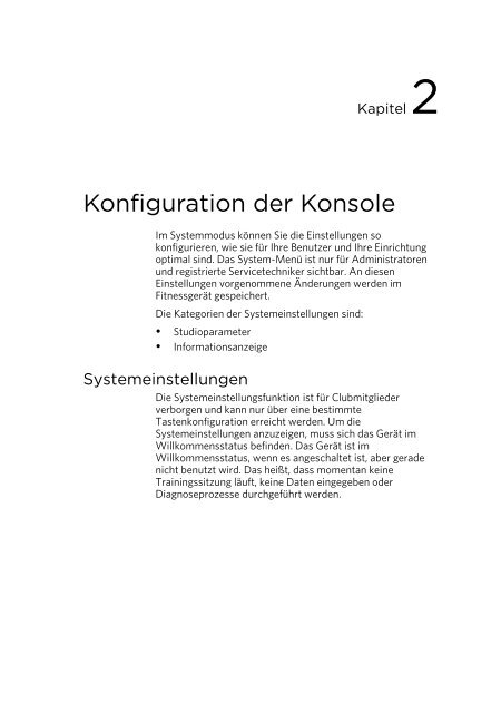 Handbuch für den Eigentümer - Precor