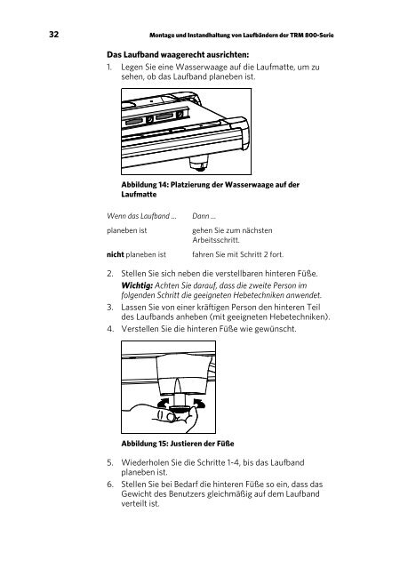 Handbuch für den Eigentümer - Precor