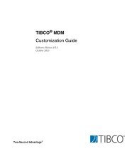 TIBCO MDM Customization Guide - TIBCO Product Documentation