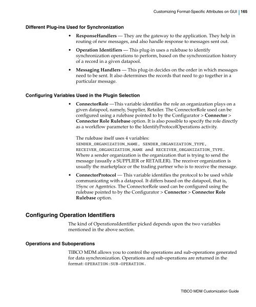 TIBCO MDM Customization Guide - TIBCO Product Documentation