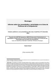 Nicaragua Informe sobre las necesidades y prioridades ... - Unctad XI