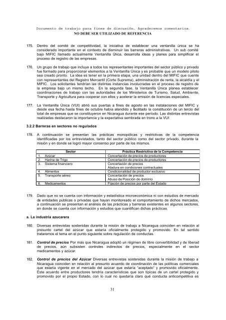 Nicaragua Informe sobre las necesidades y prioridades ... - Unctad XI