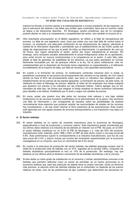 Nicaragua Informe sobre las necesidades y prioridades ... - Unctad XI