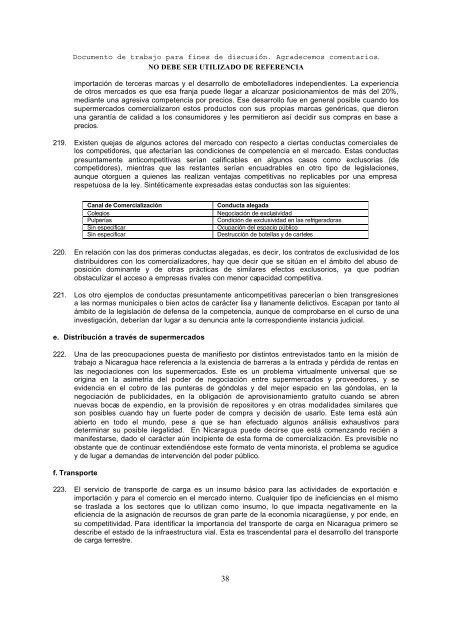 Nicaragua Informe sobre las necesidades y prioridades ... - Unctad XI