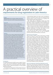 A practical overview of requirements for drug registration in ... - TOPRA