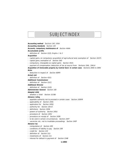 India - Income Tax Act 2010 - Saarc