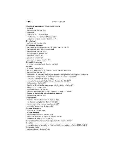 India - Income Tax Act 2010 - Saarc