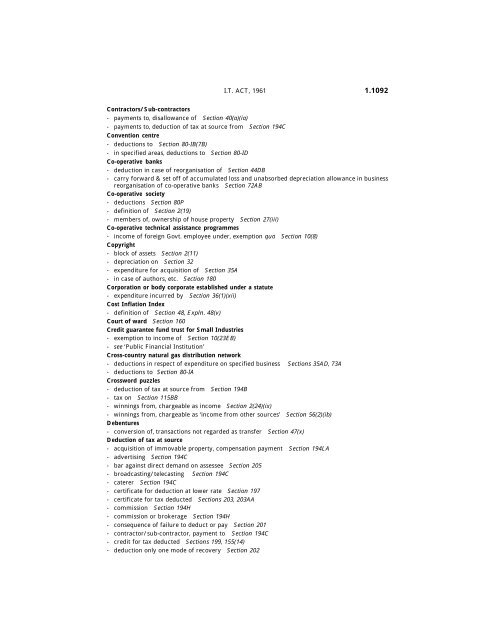 India - Income Tax Act 2010 - Saarc