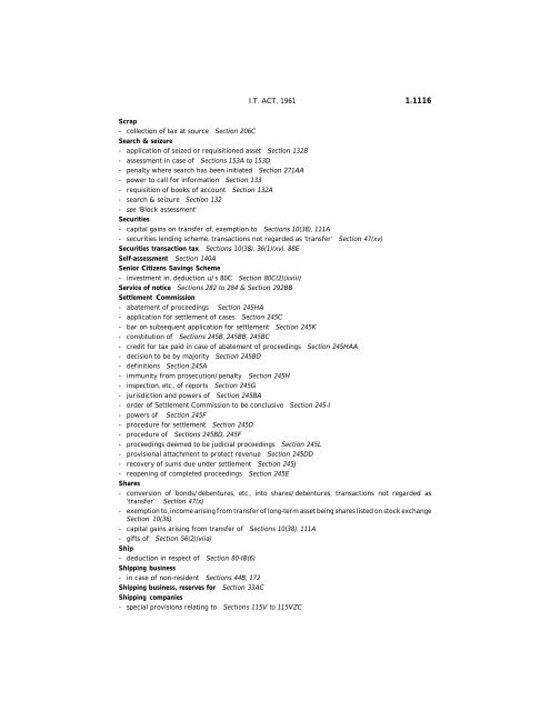 India - Income Tax Act 2010 - Saarc