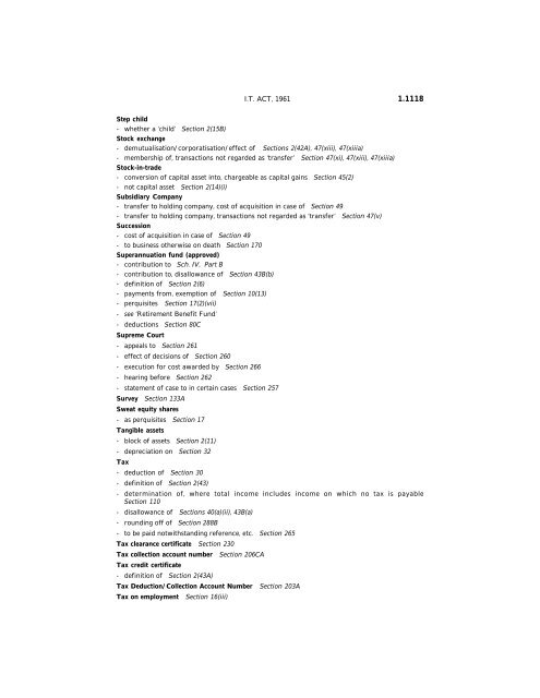 India - Income Tax Act 2010 - Saarc