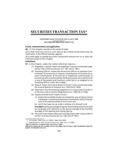 India - Income Tax Act 2010 - Saarc