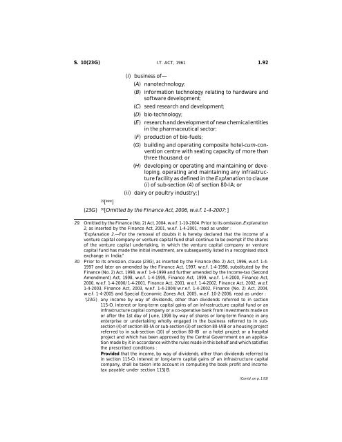 India - Income Tax Act 2010 - Saarc