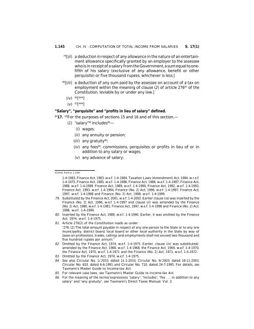 India - Income Tax Act 2010 - Saarc