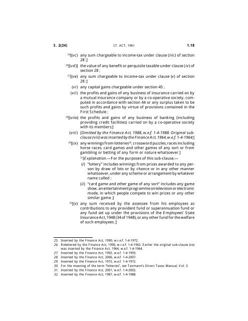 India - Income Tax Act 2010 - Saarc