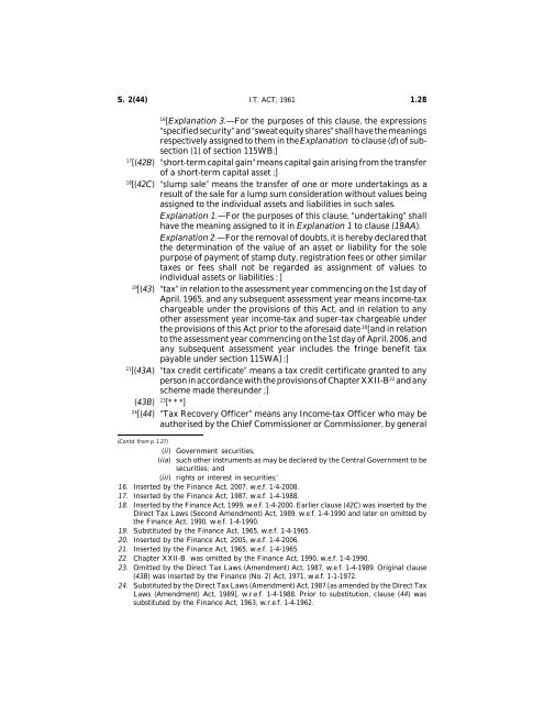 India - Income Tax Act 2010 - Saarc