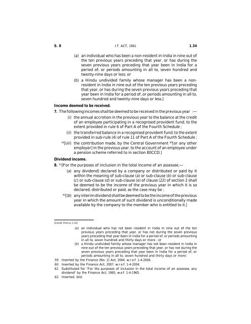 India - Income Tax Act 2010 - Saarc