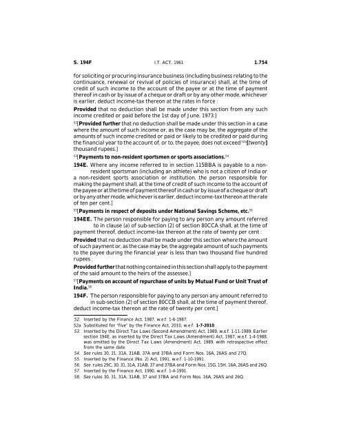 India - Income Tax Act 2010 - Saarc