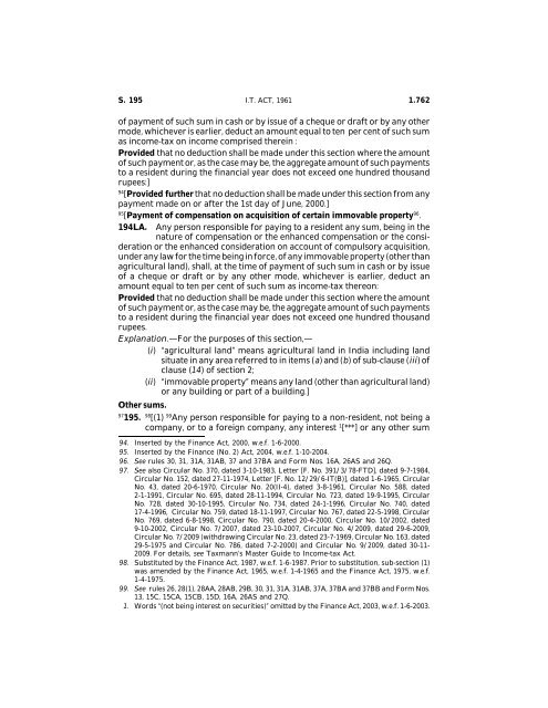 India - Income Tax Act 2010 - Saarc