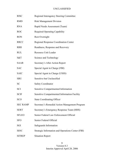 Joint Field Office Activation and Operations - Federal Emergency ...