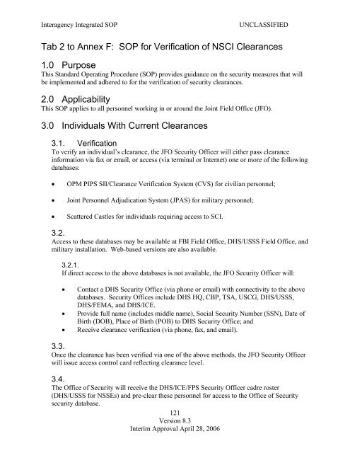 Joint Field Office Activation and Operations - Federal Emergency ...