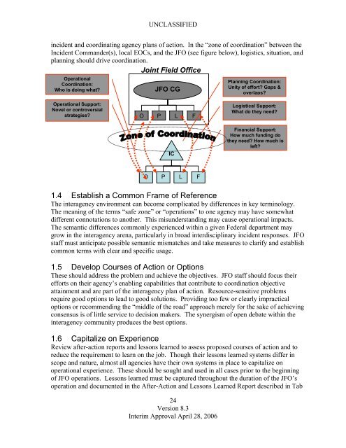 Joint Field Office Activation and Operations - Federal Emergency ...