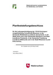 Leitungsertüchtigung der 110-kV ... - Niedersachsen