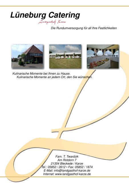 Ausser Haus Katalog 2010.pdf - Landgasthof Karze