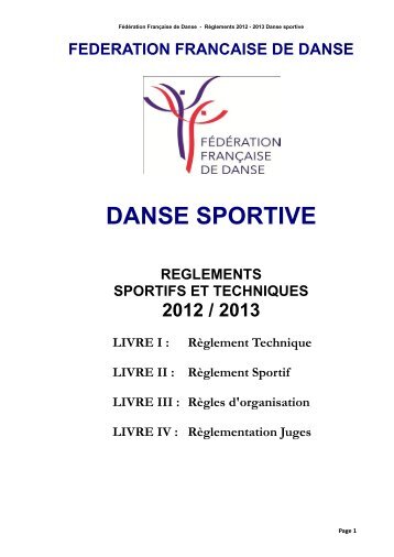 Réglements Danses Sportives 2012-2013