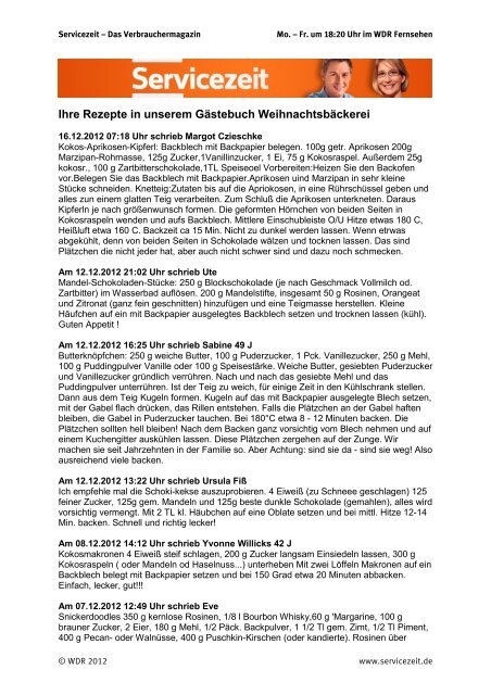 wir haben hier ihre lieblingsrezepte zum download wdr de