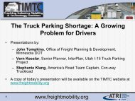 The Truck Parking Shortage - Trucking Industry Mobility and ...