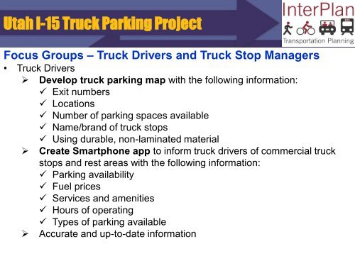 The Truck Parking Shortage - Trucking Industry Mobility and ...