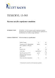 Data Sheet Texicryl 13-503 (South America) - Scott Bader