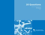 20 Questions - Canadian Institute of Chartered Accountants