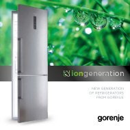 NEW GENERATION OF REFRIGERATORS FROM GORENJE