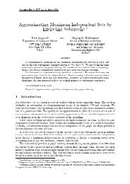 Approximating Maximum Independent Sets by Excluding Subgraphs 1