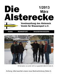 Die Alsterecke 01/2013 - Alstereck VfW eV