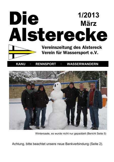 Die Alsterecke 01/2013 - Alstereck VfW eV