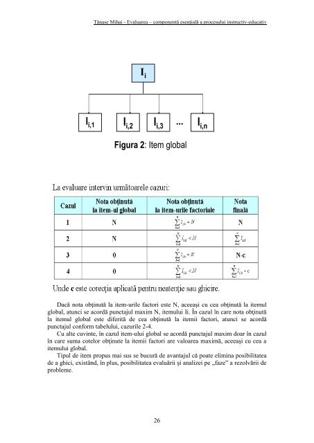 Evaluarea – componentă esenţială a procesului instructiv-educativ