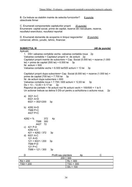 Evaluarea – componentă esenţială a procesului instructiv-educativ