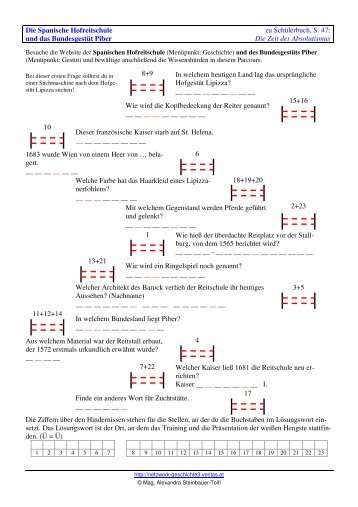 Die Spanische Hofreitschule und das ... - Durchstarten.at