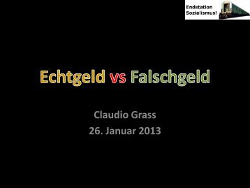 Echtes Geld vs Falschgeld - Endstation Sozialismus