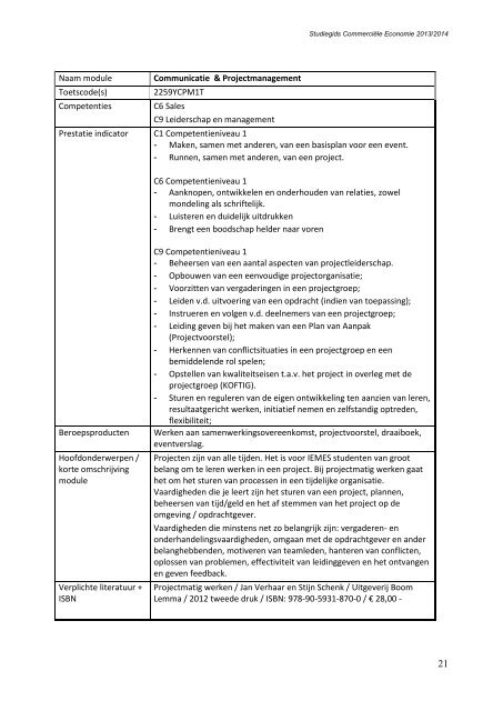 CE IEMES - Fontys ACI