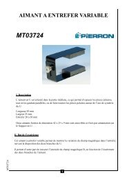 aimant a entrefer variable mt03724 - Pierron