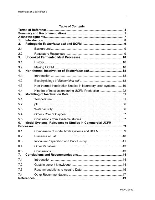 Download "Predicting E. coli inactivation in uncooked comminuted ...